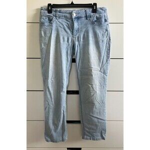 Chico's So Slimming Women's Light Wash Jeans Pants Size 0 Ankle Cropped